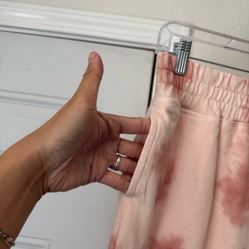 Nwt Bohemian Mama Pink Tie Dye Cotton Terry Knit Elastic Waist Maxi Skirt — image 2 of 8